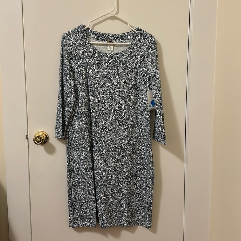 NWT Mahi Gold blue/white floral dress